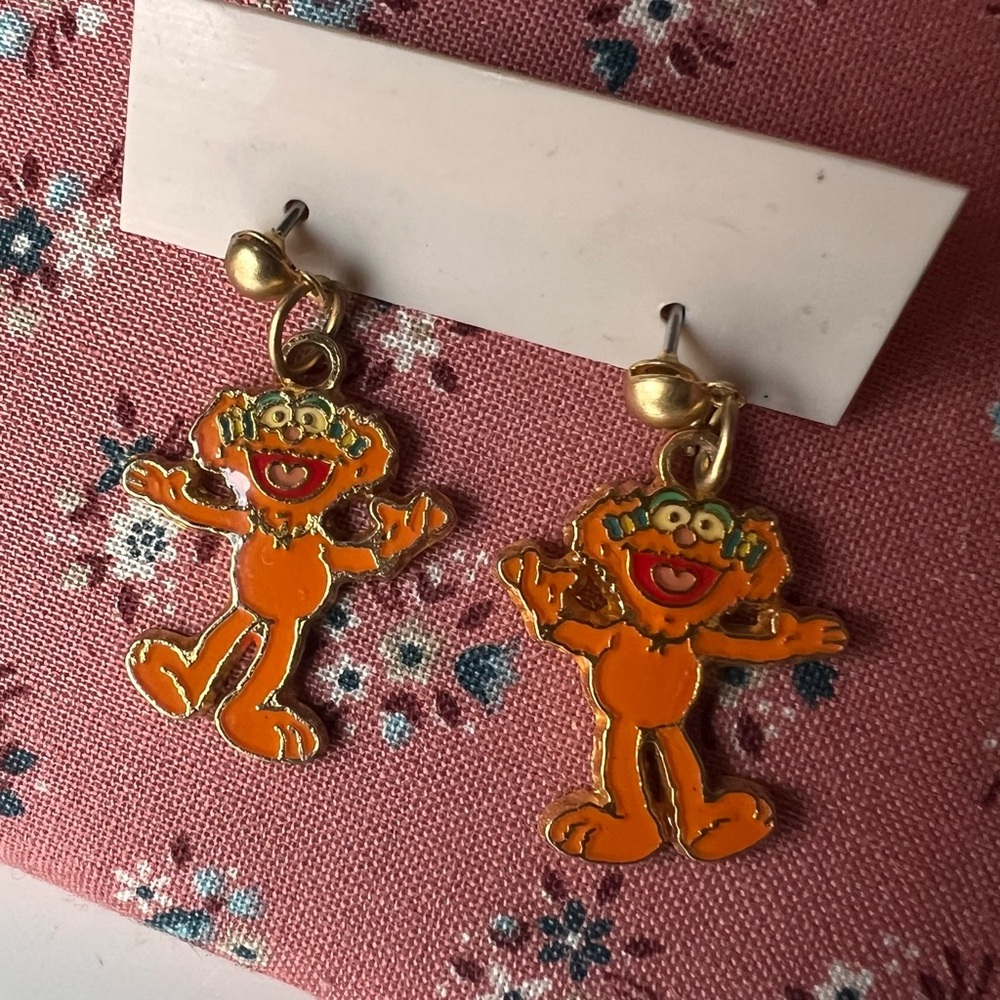 Muppet Zoe Vintage Retro Earrings